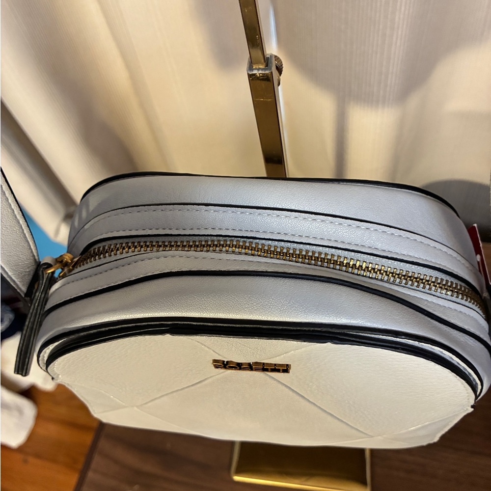 Rosetti White Quilted Dome Crossbody with Gold Logo NWT - Picture 4 of 17
